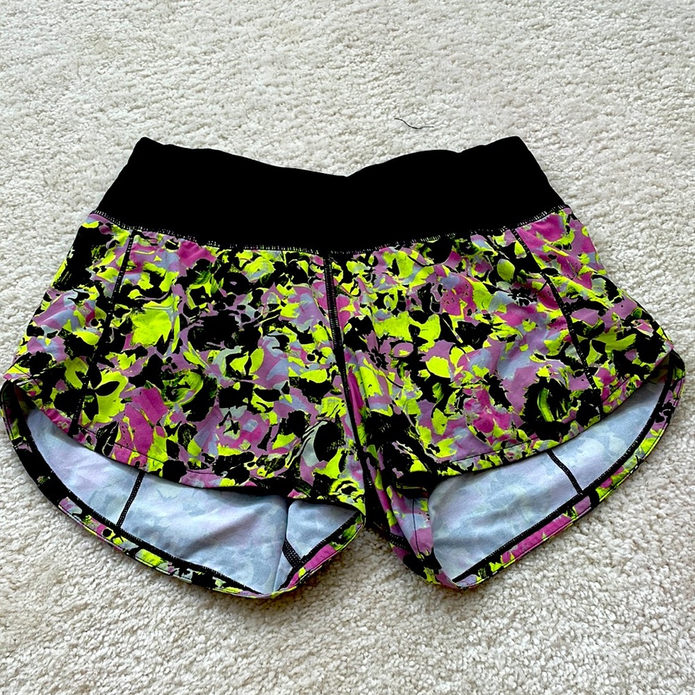 Lululemon high waisted shorts size 2, 4 inch